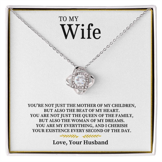 TO MY WIFE | YOU ARE MY EVERYTHING |LOVE KNOT NECKLACE