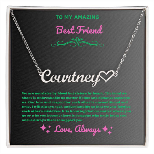 TO MY AMAZING FRIEND| PERSONALIZED NAME NECKLACE